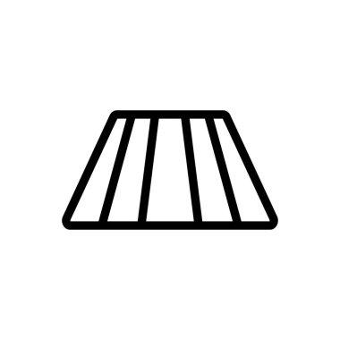 Lezzetli Jelly vektör simgesi. İnce çizgi işareti. İzole edilmiş kontür sembolü gösterimi