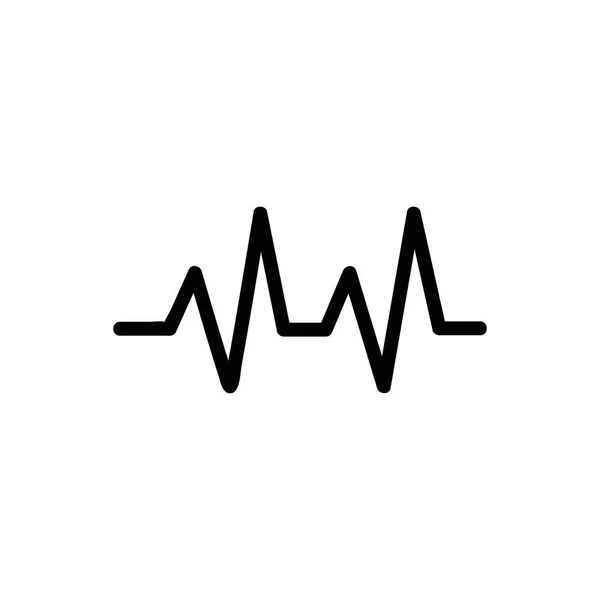 Suara Akustik Vektor Ikon Tanda Garis Tipis Ilustrasi Simbol Kontur - Stok Vektor