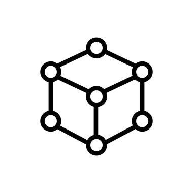 3D yazıcı simgesi vektörü. İnce çizgi işareti. İzole edilmiş kontür sembolü gösterimi