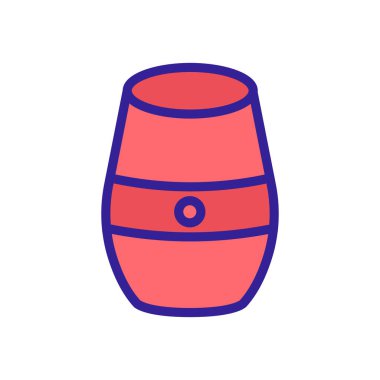 Ses kontrol ikonu vektörü. İnce çizgi işareti. İzole edilmiş kontür sembolü gösterimi