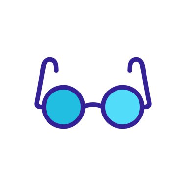 Simge vektörünü gösterir. İnce çizgi işareti. İzole edilmiş kontür sembolü gösterimi