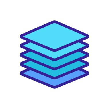 Kağıt peçete vektör simgesi. İnce çizgi işareti. İzole edilmiş kontür sembolü gösterimi