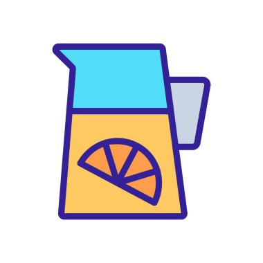 Lezzetli limonata taze vektör ikonu. İnce çizgi işareti. İzole edilmiş kontür sembolü gösterimi