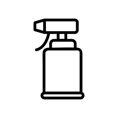 Böcek kontrol ikonu vektörü. İnce çizgi işareti. İzole edilmiş kontür sembolü gösterimi