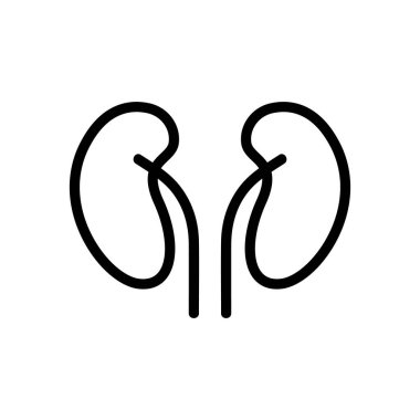 Yumurtalık ikonu bir vektör. İnce çizgi işareti. İzole edilmiş kontür sembolü gösterimi