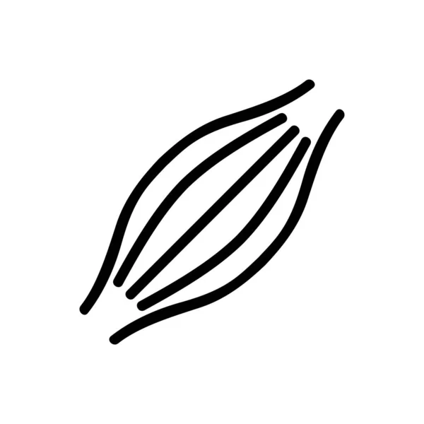 Голосовий Вектор Знак Тонкої Лінії Ізольована Контурна Символьна Ілюстрація — стоковий вектор