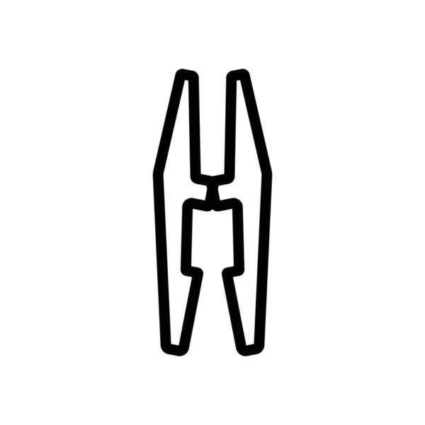 Vecteur Icônes Vêtements Signe Fin Illustration Symbole Contour Isolé — Image vectorielle