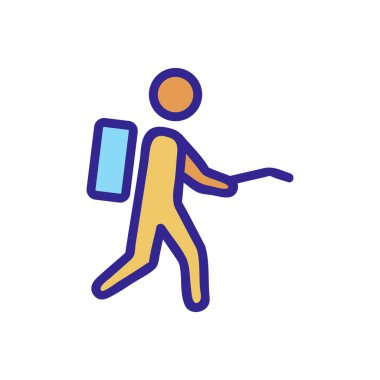 Böcek kontrol ikonu vektörü. İnce çizgi işareti. İzole edilmiş kontür sembolü gösterimi