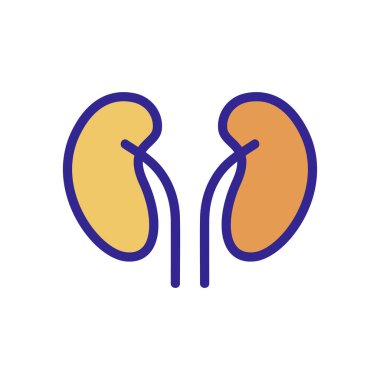 Yumurtalık ikonu bir vektör. İnce çizgi işareti. İzole edilmiş kontür sembolü gösterimi