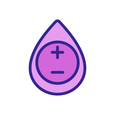 Diyabet ikon vektörü. İnce çizgi işareti. İzole edilmiş kontür sembolü gösterimi