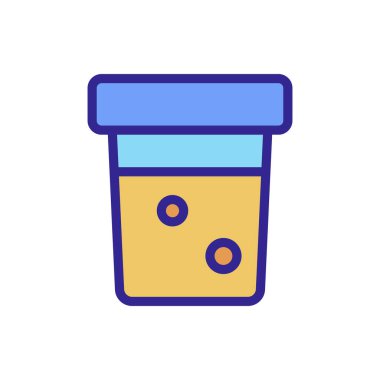 Diyabet ikon vektörü. İnce çizgi işareti. İzole edilmiş kontür sembolü gösterimi