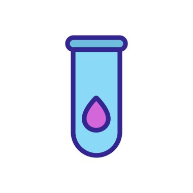 Diyabet ikon vektörü. İnce çizgi işareti. İzole edilmiş kontür sembolü gösterimi