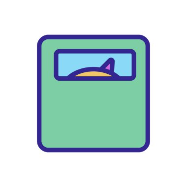 Diyabet ikon vektörü. İnce çizgi işareti. İzole edilmiş kontür sembolü gösterimi