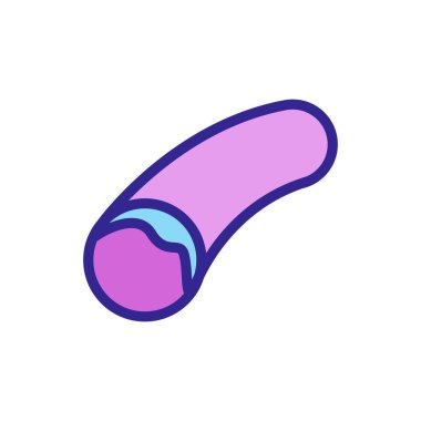 Diyabet ikon vektörü. İnce çizgi işareti. İzole edilmiş kontür sembolü gösterimi