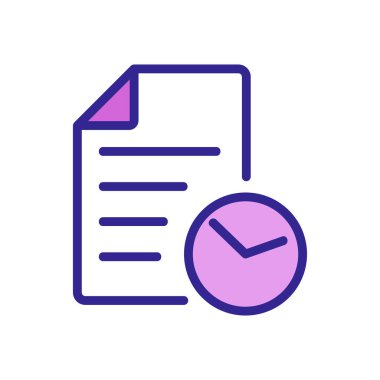 İş simgesi vektörünü denetle. İnce çizgi işareti. İzole edilmiş kontür sembolü gösterimi