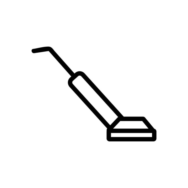 ホーム掃除機アイコンベクトル 細い線の記号 独立した輪郭シンボルイラスト — ストックベクタ