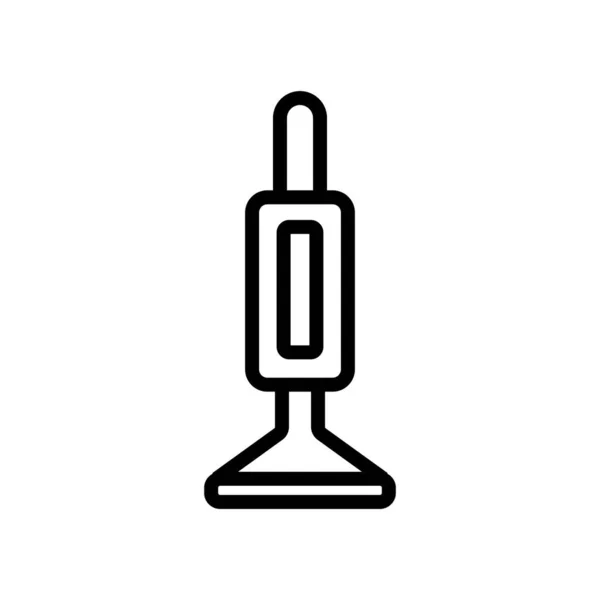 現代の掃除機アイコンベクトル 細い線の記号 独立した輪郭シンボルイラスト — ストックベクタ