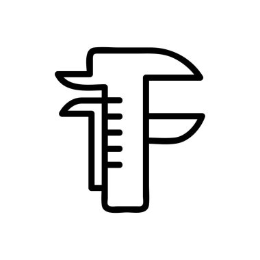 Mühendis ikon vektörü. İnce çizgi işareti. İzole edilmiş kontür sembolü gösterimi