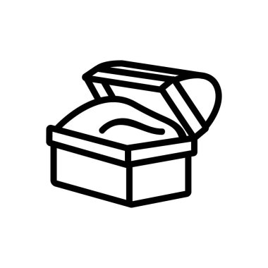 altın simge vektörü. İnce çizgi işareti. İzole edilmiş kontür sembolü gösterimi