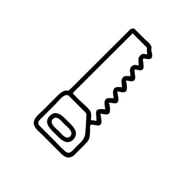 Simge vektörünü gördüm. İnce çizgi işareti. İzole edilmiş kontür sembolü gösterimi