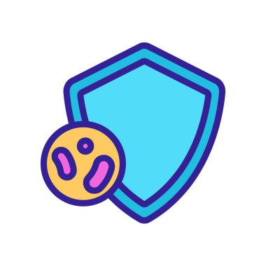 Kullanışlı probiyotik vektör simgesi. İnce çizgi işareti. İzole edilmiş kontür sembolü gösterimi