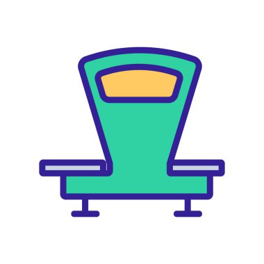 Simge vektörünü ölçeklendirir. İnce çizgi işareti. İzole edilmiş kontür sembolü gösterimi