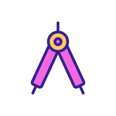 Dairesel ikon vektörü. İnce çizgi işareti. İzole edilmiş kontür sembolü gösterimi