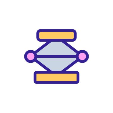 Mekanik kriko ikon vektörü. İnce çizgi işareti. İzole edilmiş kontür sembolü gösterimi
