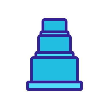 Mekanik kriko ikon vektörü. İnce çizgi işareti. İzole edilmiş kontür sembolü gösterimi