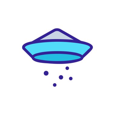 Altın madeni ikon taşıyıcısı. İnce çizgi işareti. İzole edilmiş kontür sembolü gösterimi