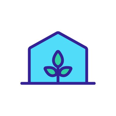 Sera ikonu vektörü. İnce çizgi işareti. İzole edilmiş kontür sembolü gösterimi