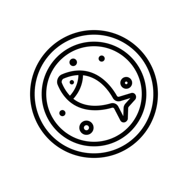 Pyszna Zupa Wektorowa Znak Cienkiej Linii Ilustracja Izolowanego Symbolu Konturu — Wektor stockowy