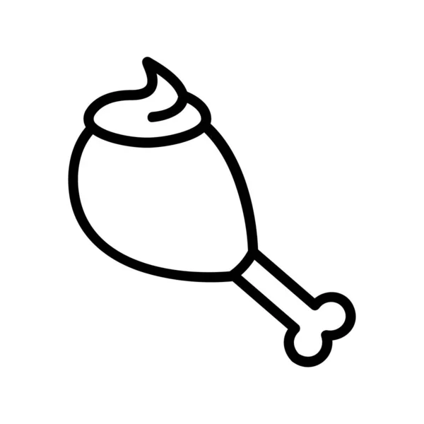 Mayonnaise Icône Vecteur Signe Fin Illustration Symbole Contour Isolé — Image vectorielle