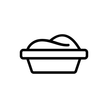 Hayvan kumu ikon vektörü. İnce çizgi işareti. İzole edilmiş kontür sembolü gösterimi