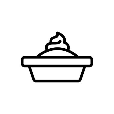 Hayvan kumu ikon vektörü. İnce çizgi işareti. İzole edilmiş kontür sembolü gösterimi