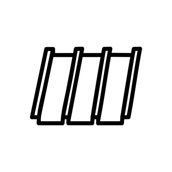 Будинок Іконка Даху Вектор Знак Тонкої Лінії Ізольована Контурна Символьна — стоковий вектор