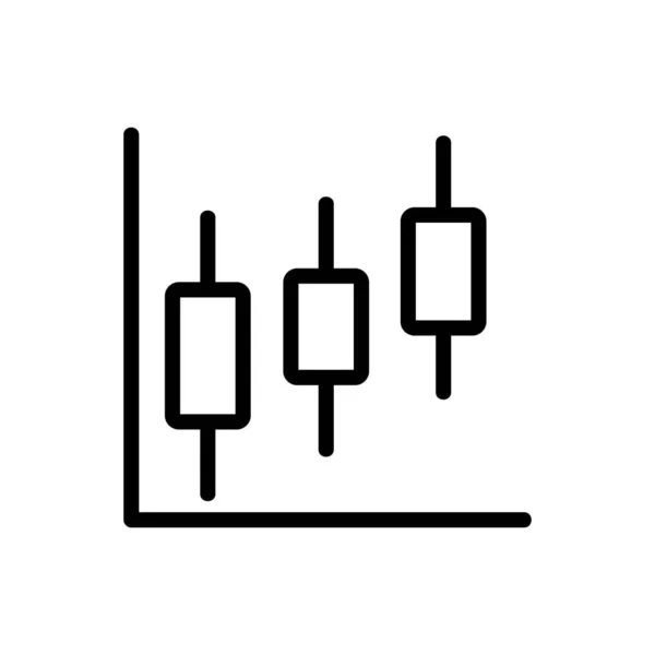 Rise Diagramm Symbol Vektor Schlankheitszeichen Isolierte Kontursymboldarstellung — Stockvektor