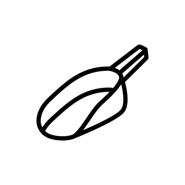 Ikonvektorn För Kattskräp Tunn Linje Tecken Isolerad Kontur Symbol Illustration — Stock vektor