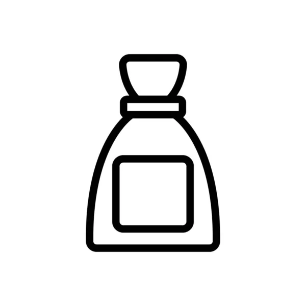 Vrouwen Parfum Icoon Vector Een Dun Lijnteken Geïsoleerde Contoursymbool Illustratie — Stockvector