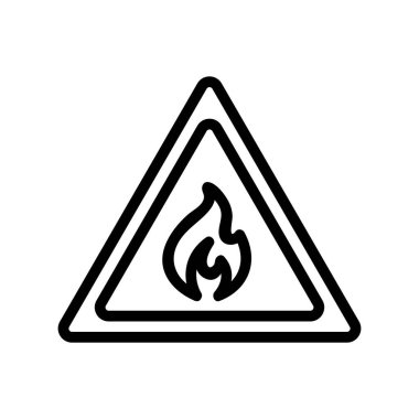 Propan gazı ikon vektörü. İnce çizgi işareti. İzole edilmiş kontür sembolü gösterimi