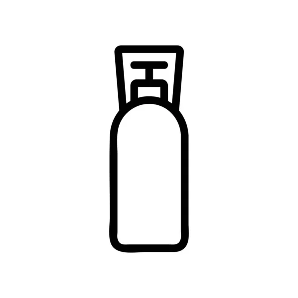 Vektor Ikon Plynu Značka Tenké Čáry Izolovaný Obrysový Symbol Ilustrace — Stockový vektor