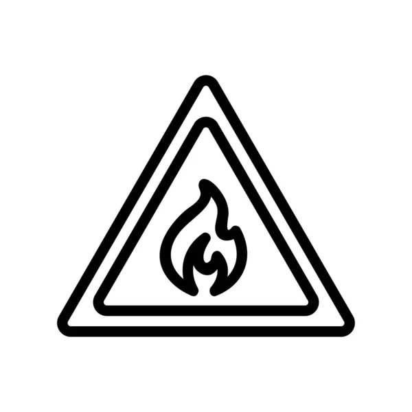 Propaan Gas Icoon Vector Een Dun Lijnteken Geïsoleerde Contoursymbool Illustratie — Stockvector