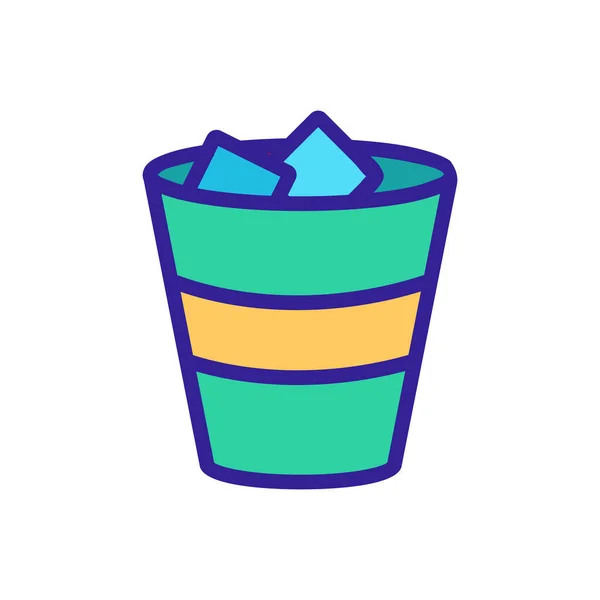 Delicioso Vector Icono Soda Signo Línea Delgada Ilustración Del Símbolo — Vector de stock