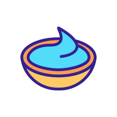 Sos simgesi vektörü. İnce çizgi işareti. İzole edilmiş kontür sembolü gösterimi