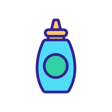 Hardal simgesi vektörü. İnce çizgi işareti. İzole edilmiş kontür sembolü gösterimi