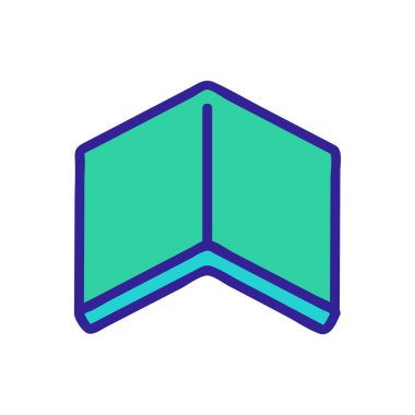 House Roof ikon vektörü. İnce çizgi işareti. İzole edilmiş kontür sembolü gösterimi