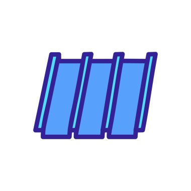 House Roof ikon vektörü. İnce çizgi işareti. İzole edilmiş kontür sembolü gösterimi