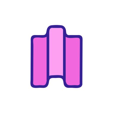 House Roof ikon vektörü. İnce çizgi işareti. İzole edilmiş kontür sembolü gösterimi