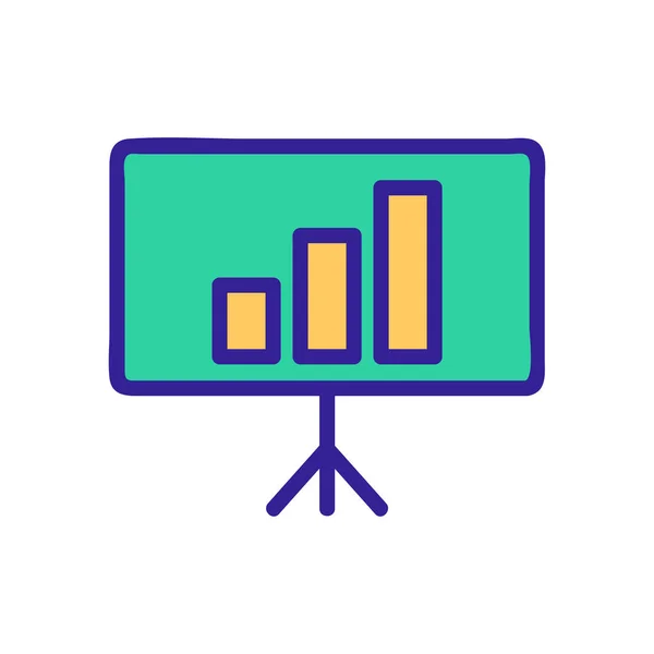 Büyüme Grafik Ikonu Vektörü Nce Çizgi Işareti Zole Edilmiş Kontür — Stok Vektör