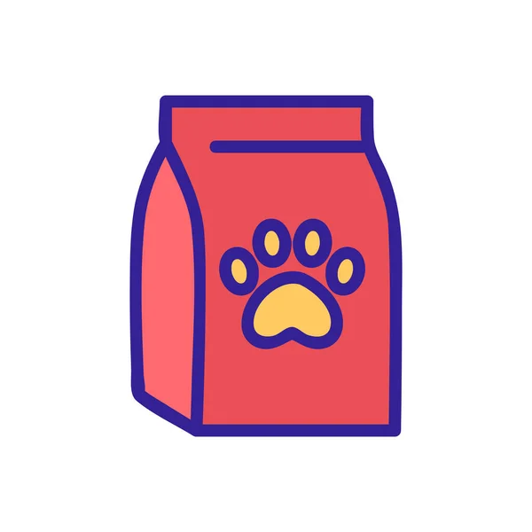 Pet Litter Vector Ícone Placa Fina Isolado Contorno Símbolo Ilustração — Vetor de Stock